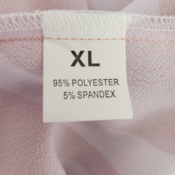 Womens Stripped off the shoulder top, bell sleeve with front tie knot Sz XL - Picture 5 of 5